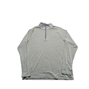 Free Fly Mens Performance Bamboo Quarter Zip Long Sleeve Shirt Green Size L